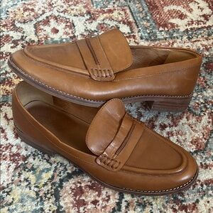 Madewell Classic Brown Leather Loafers - Wm Size 8.5